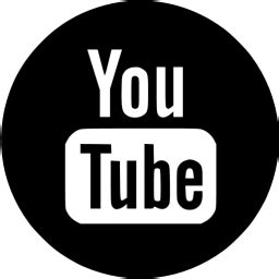 Black youtube 4 icon - Free black site logo icons