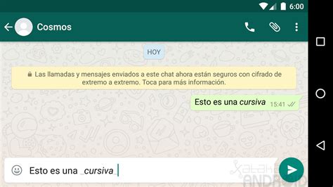 C Mo Usar Negrita Cursiva Subrayado Y Otra Fuente De Texto En Whatsapp