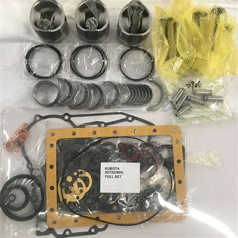 In Stock D905 Overhaul Kubota Rebuild Kit D905 Cylinder Head Gasket And Piston Rings For Kubota