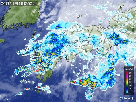 過去の気象衛星西日本2024年04月21日 日本気象協会 Tenkijp