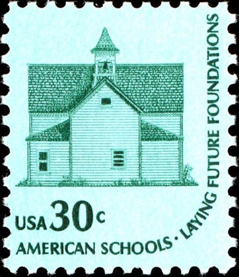 Five 30c American Schools Stamps Unused Us Postage Stamps Etsy