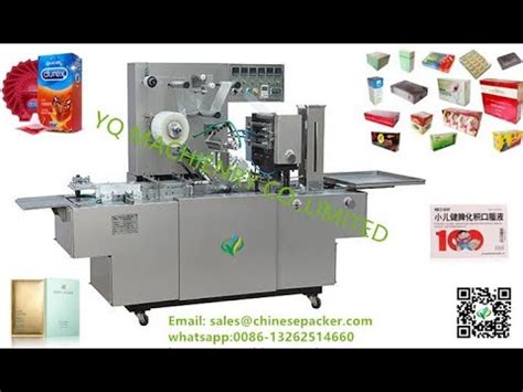 Perfume Cosmetic Box Overwrapping Machines For Tea Box Cellophane