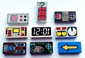 LEGO TILES PRINTED DECORATED SIZE 1X2 EBay