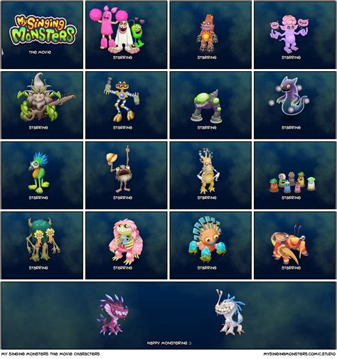 My Singing Monsters The Movie Characters Comic Studio