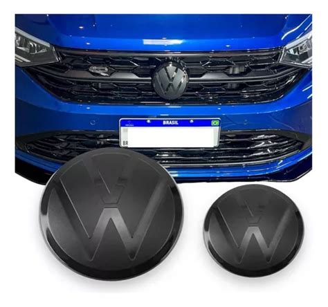 Emblema Frontal Traseiro Black Piano Vw Nivus Virtus Parcelamento