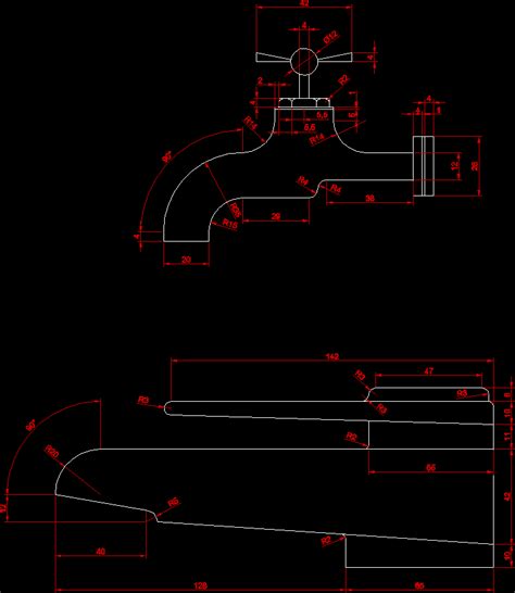 Planos De Grifos D En Dwg Autocad Artefactos Sanitarios En Planospara