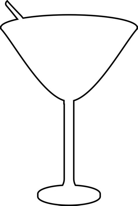 Cocktail glass with straw pattern. 24397376 Vector Art at Vecteezy