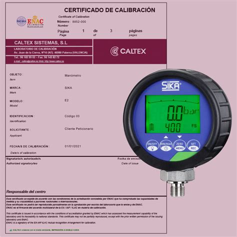 Certificado Calibraci N Man Metros Caltex Certificados Enac