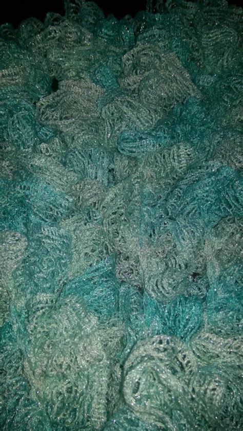 Ruffle Scarf Sashay Metallic Pattern Etsy