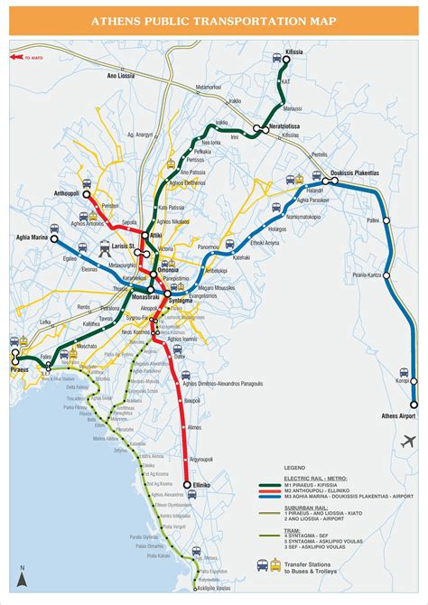 Athens Tram System Map