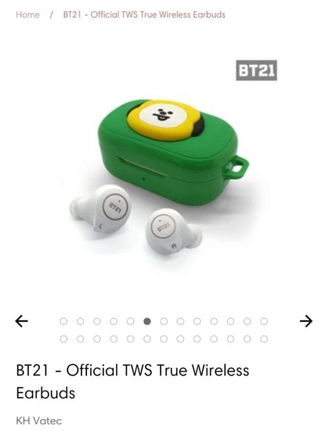 KH Vatec X BT21 TWS Wireless Earbuds CHIMMY BTS Audio Earphones