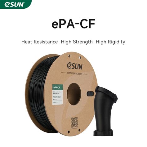 ESUN Carbon Fiber Filled Nylon Filament EPA CF 1 75mm 3D Printer