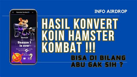 Urgent Update Hamster Kombat Berulah Lagi Hasil Convert