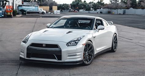 Nissan Gt R R35 White Vorsteiner V Ff 112 Wheel Front