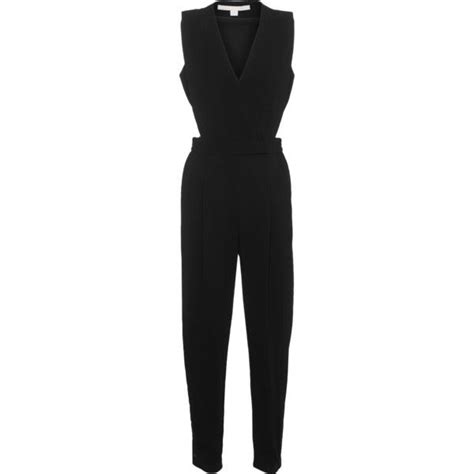 Jonathan Simkhai Crepe Cut Out Black Elegant Jumpsuit With Cut Outs