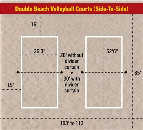 Beach Volleyball Court Dimensions