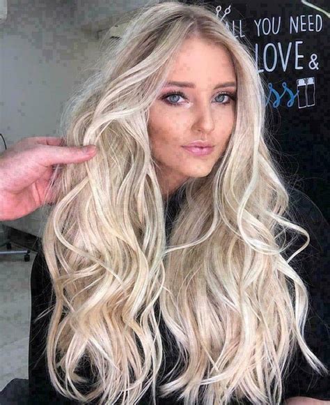 Luxury Balayage Highlight Light Ash Platinum Blonde 100 Human Etsy