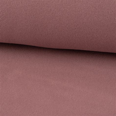 Baumwollfleece Fleecestoff Aus Baumwolle Geb Rstet Einfarbig Mauve M