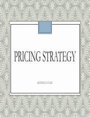 Effective Pricing Strategies Maximizing Profit And Market Share