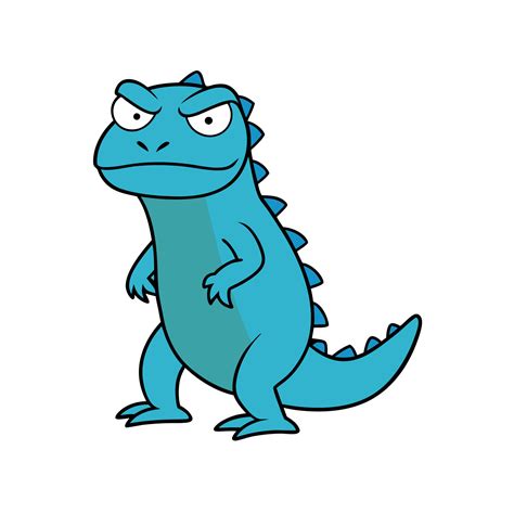 Galapagos Marine Iguana angry icon 47819449 Vector Art at Vecteezy