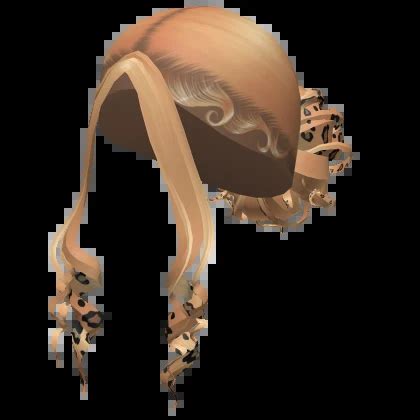 Curly Low Bun W Curled Bangs Leopard Blonde Roblox Item Rolimon S