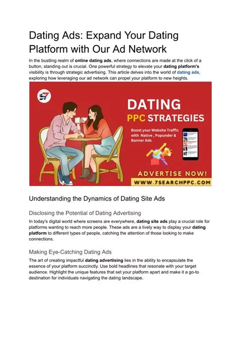 Ppt Dating Ads Expand Your Dating Platform With Our Ad Network Powerpoint Presentation Id