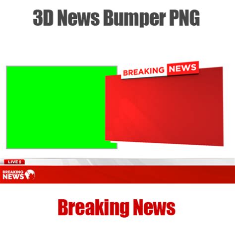 Breaking News 3D Graphics | PNG and PSD Templates