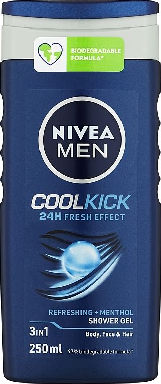 NIVEA MEN Cool Kick Shower Gel Shower Gel Cool Kick Makeup Uk