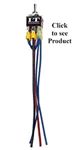 IndusTec Wired 20A 12V DC Motor Polarity Reversing Rocker 3 Position