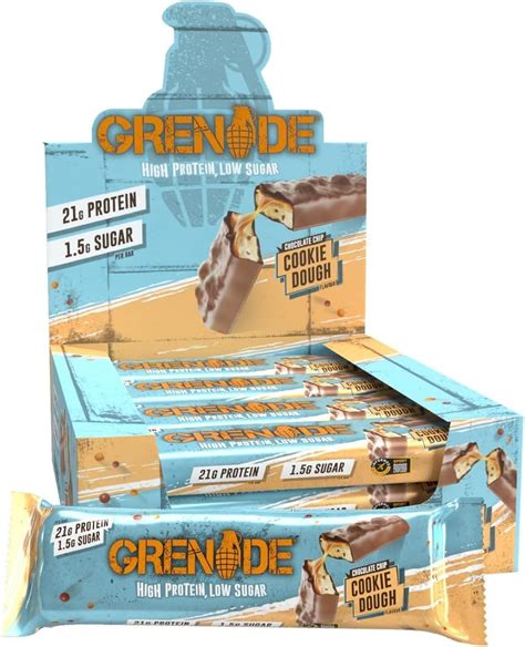 Amazon Grenade High Protein Low Sugar Bar 12 X 60g Oreo White