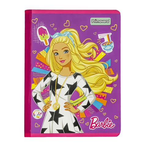 Cuaderno Cosido Barbie 100 hojas 1 Línea con Sticker Primavera