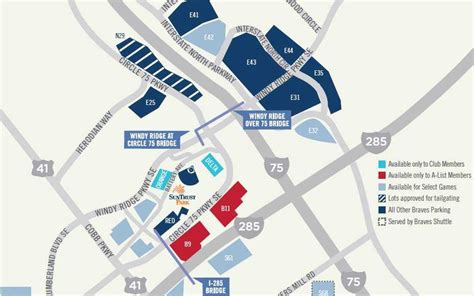 Suntrust Park Seating Chart Gates And Entrances Map