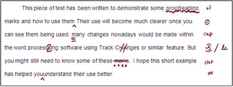 proofreading marks