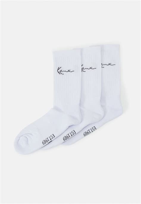 Karl Kani Signature Socks Unisex 3 Pack Calze Whitebianco Zalandoit