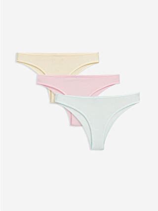 Plain Bikini Briefs Pack S CH Z FVB LC Waikiki