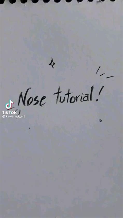 Anime nose drawing tutorial #easydrawing #illustration #art #drawing # ...