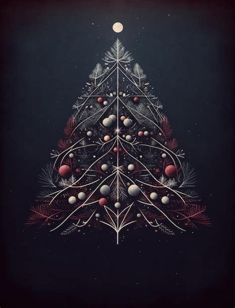 Premium Ai Image Merry Christmas Minimalist Card