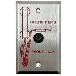 NOTIFIER Firemans Phone Jack On A Single Gang Plate Model FPJ