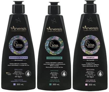 Kit Arvensis Cachos Naturais Ondulados E Cacheados Shampoo