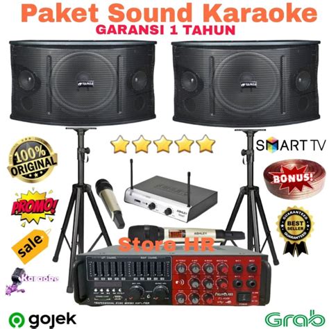 Jual Paket Karaoke Rumah Inch Mic Ashley Original Ampli Equalizer