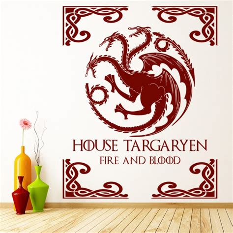 House Targaryen Game Of Thrones Wall Sticker