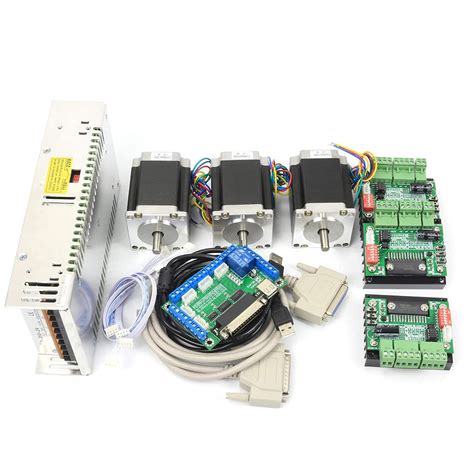 Buy CNCTOPBAOS 3 Axis CNC Kit Nema23 Stepper Motor Dual Shaft 270oz In