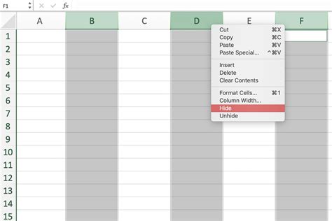 How To Hide Column In Excel Vba Printable Online