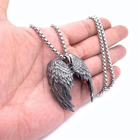 Vintage Angel Wings Stainless Steel Pendant Artofit