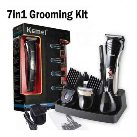 1 Kemei 7in1 Grooming Kit Black KM 590A In Pakistan Hitshop Pk