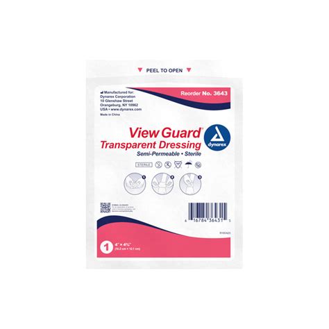 View Guard Transparent Dressings Sterile 6" x 8" – GoBioMed