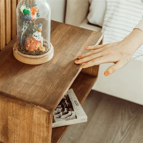 Solid Wood Floating Nightstand Floating Bedside Tables Mid Etsy