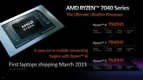 AMD Ryzen 7000 Mobile Zen 4 RDNA 3 Chiplet Design Und Eine AI