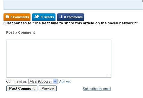 Add Twitter And Facebook Comments In Blogger A Z Blogger