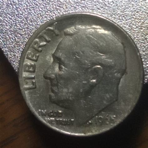 1965 Roosevelt Dime Obverse Mint Philadelphia No Mint Flickr